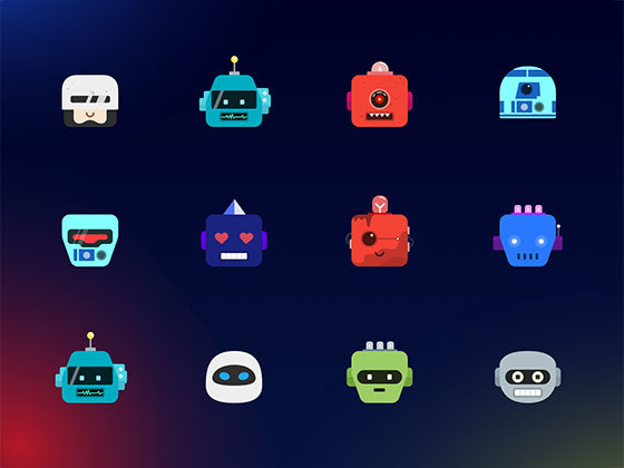 Bottts 机器人头像图标库