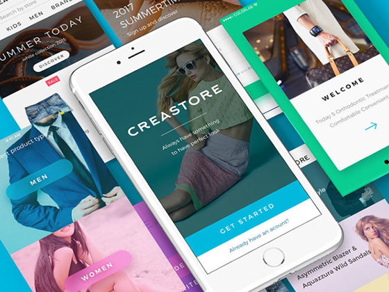 CreaStore 电商应用界面