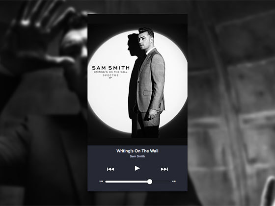 暗黑音乐播放器 Dark Music UI