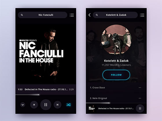 暗黑音乐播放器