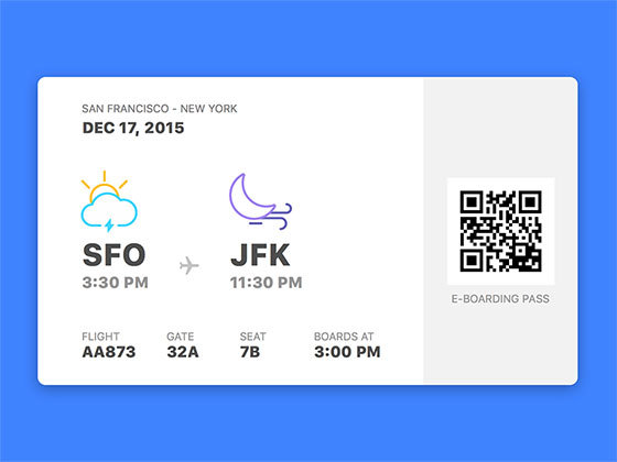 电子登机牌 E-Boarding Pass