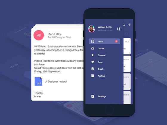 Evrybo 邮箱应用界面
