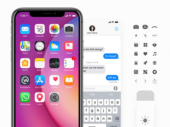 Facebook iOS 11 系统界面包