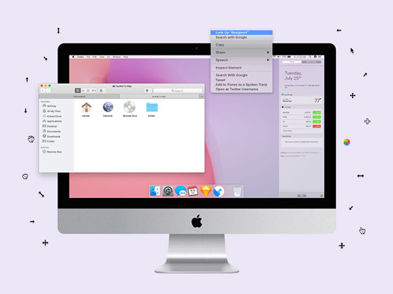 Facebook macOS 桌面系统界面包