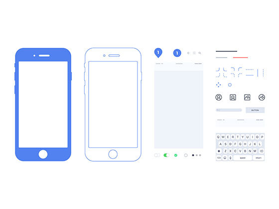 流程图线框套件