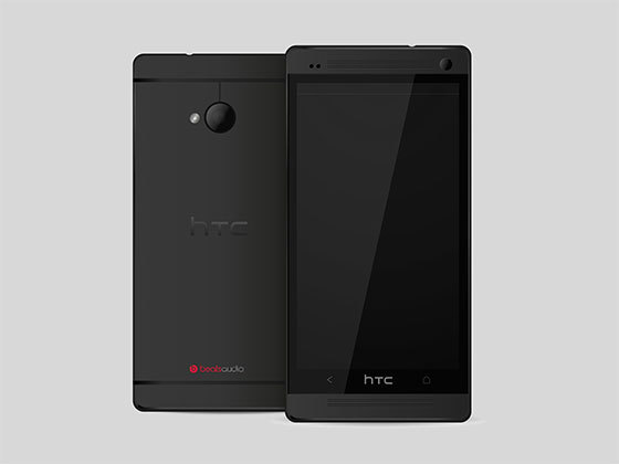 HTC One 黑色手机模型