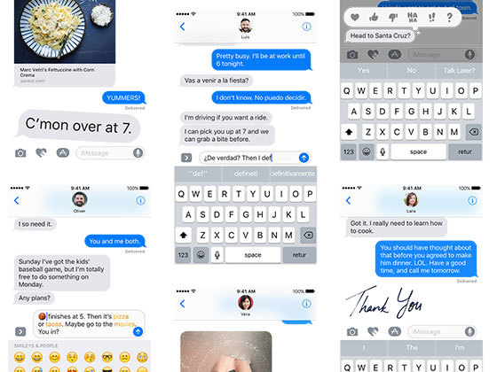 iOS 10 iMessage 应用界面
