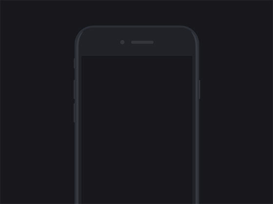 iPhone 7 扁平手机模型