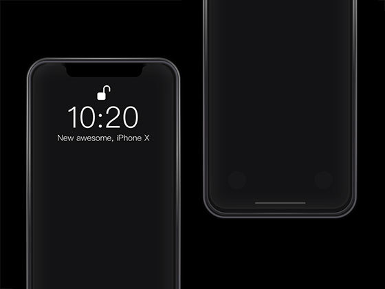 iPhone X 深空灰手机模型