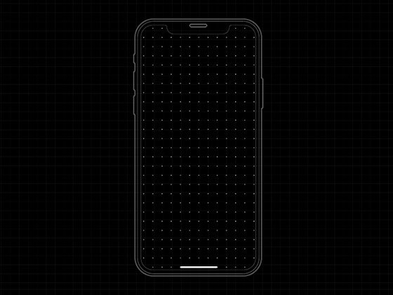 iPhone X 原型线框模板