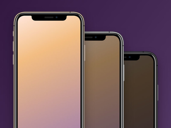iPhone XS 和 Max 全色系手机模型