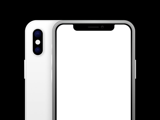 iPhone XS Max 扁平手机模型