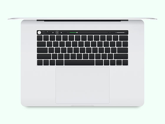 Macbook Pro 带 Touch Bar 电脑模型