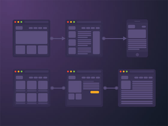 迷你暗黑流程线框图