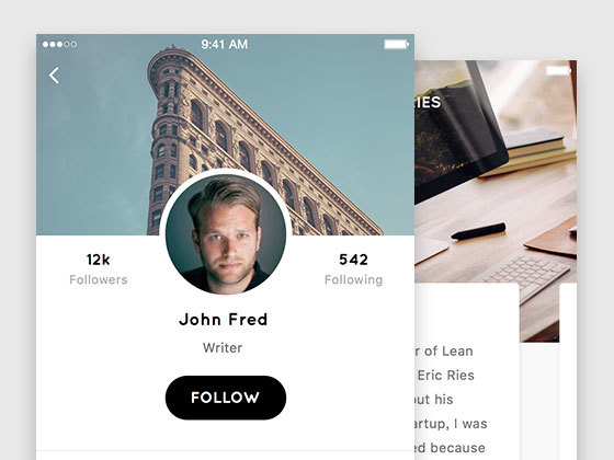 移动端博客 Mobile Blog UI
