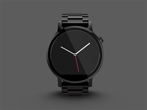 Moto 360 手表模型