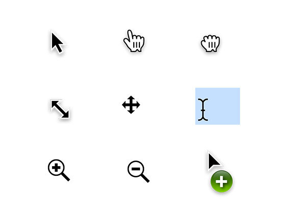 OS X Cursors 系统鼠标