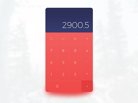 红色主题计算器 Red Calculator UI