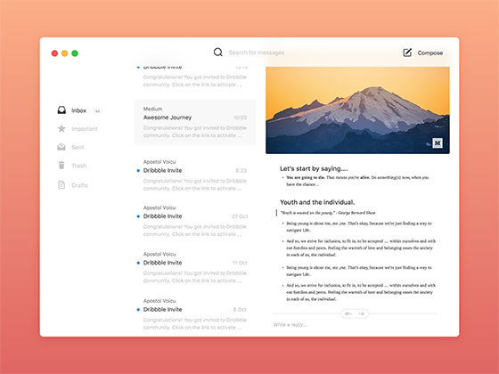 简约邮件客户端 Simple Mail App
