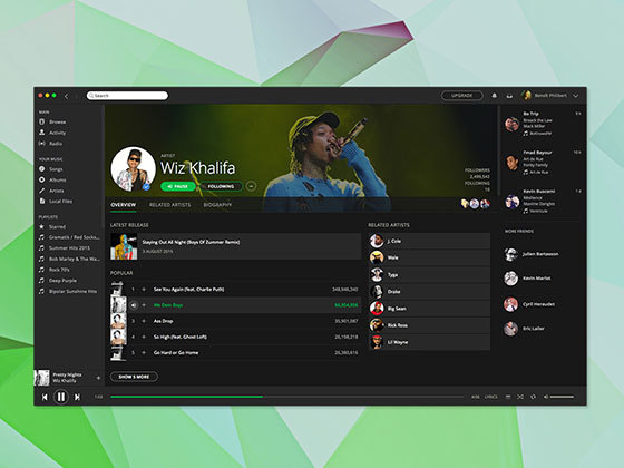 Mac 桌面应用 Spotify Mac App
