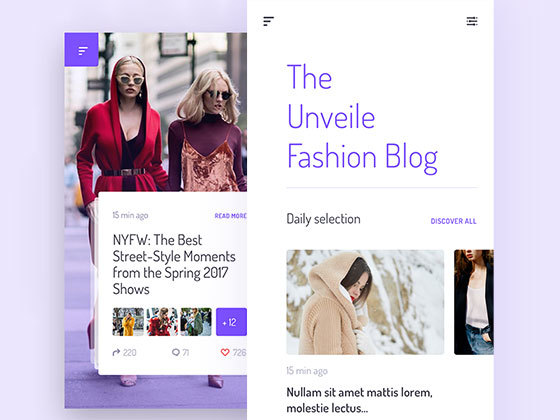 Unveile 电商文章引流界面