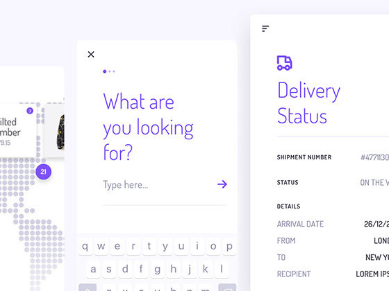 Unveile 电商菜单和表单界面
