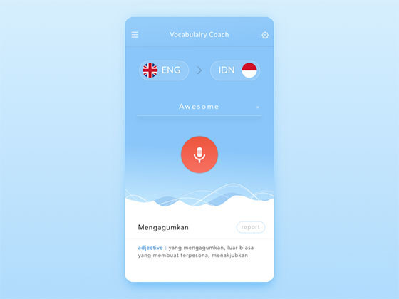 词汇练习应用界面