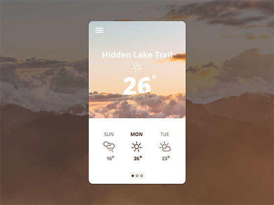 天气卡片 Weather Card