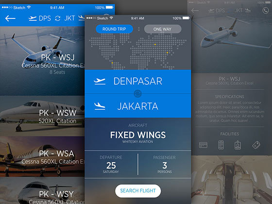 航空应用 Whitesky Charter Flight App