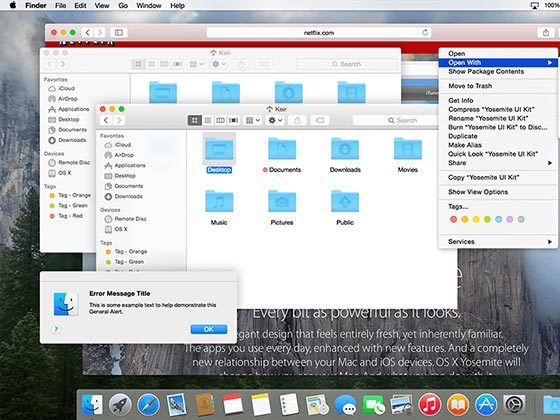Yosemite UI 系统Kit
