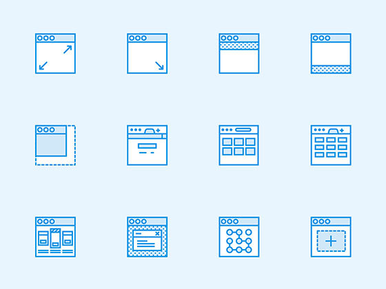 100 枚用户流程元素图标