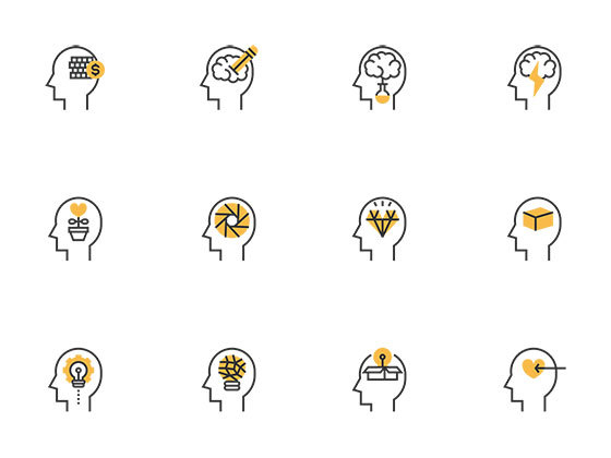 30 枚思维流程元素图标