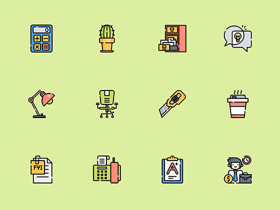 50 枚办公元素图标