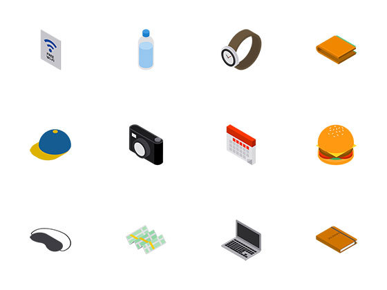 50 枚旅游元素图标