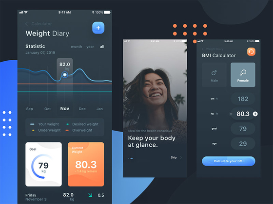 BMI 计算器应用界面