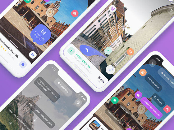 Eggplore AR 导航应用界面