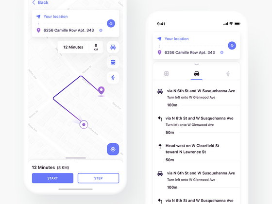 Eggplore 简约地图应用界面