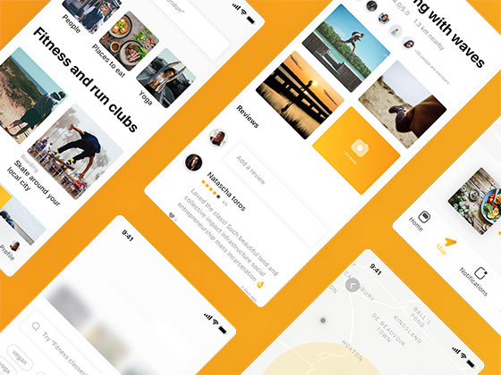 Flare 运动应用界面