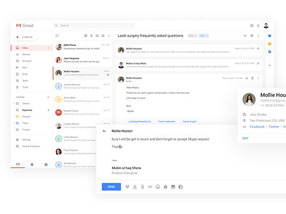 Gmail 谷歌邮箱界面