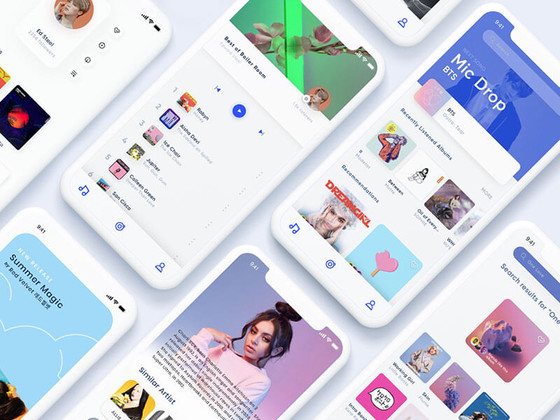 Minty 音乐应用界面包