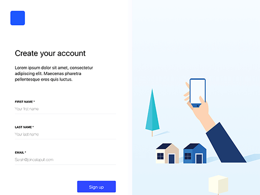 6 个注册网页页面