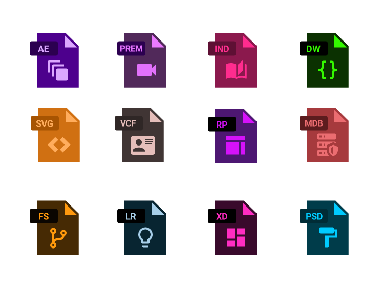 106 枚文件类型图标