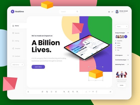 WYSIWYG 网页仪表板界面