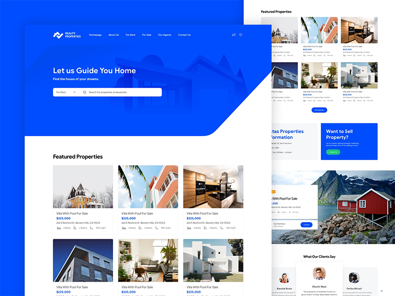 房地产首页界面